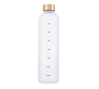 Eforcase Plastic Water Bottle 32 Oz, Slim Water Bottle with Time Marker