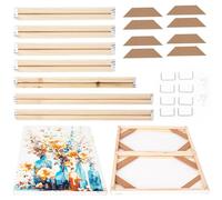 EFOTIML DIY Solid Wood Canvas Frame Kit for Paint by Number&Oil Painting&Diamond Painting by Number 16X20'' Wooden Art Frames