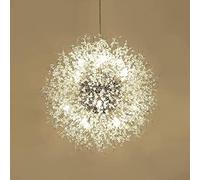 EFPD Modern Crystal Chandelier, 16-Light Silver Dandelion Chandelier, Stainless Steel Chandelier for Bedroom Living Room Dining Room bar (QKDDG9LL)