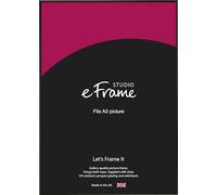 eFrame A0 Frame - Versatile Open Grain Black Wood A0 Picture Frame (84.1x118.9cm) / A0 Black Photo Frame. Fitted with Clear Perspex (Non-Glass), 2mm MDF Back and Wall Hanging Fixings