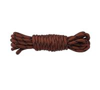 EFRJUWI 2 Pair Round Shoelaces Flower Dots Solid Laces Polyester Matching Sports Shoes Tooling Boots Hiking Shoe(RedBrown Black,200cm)