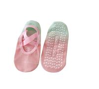 EFRJUWI 3 Pairs Yoga Socks For Women Gradient Non-slip Grip Floor PilatesNo-show Barre Dance Fitness Training Sport(Color 06)