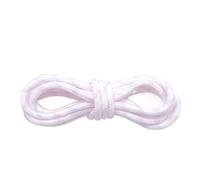 EFRJUWI 4PAIR 5MM Round Shoelaces Flower Dots Solid Laces Polyester Matching Sports Shoes Tooling Boots Hiking(White Pink,180 cm)