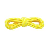 EFRJUWI 4PAIR 5MM Round Shoelaces Flower Dots Solid Laces Polyester Matching Sports Shoes Tooling Boots Hiking(Yellow White,160cm)