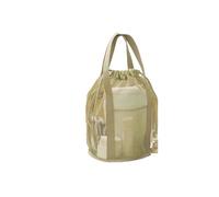 EFRJUWI Travel Mesh Cosmetic Bag Organizer Foldable Casual Drawstring Bags Rope Bundle Pocket Swim Washing(Yellow green)