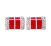 Efulgenz Bridal Indian Bangles for Women Punjabi Chuda Set Traditional Wedding Bridal Chura Acrylic Bracelet Bangle Set Fashion Jewelry for Women (56 Pcs), 2-8, Acrylic, no gemstone