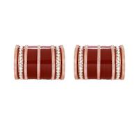 Efulgenz Bridal Indian Bangles for Women Punjabi Chuda Set Traditional Wedding Bridal Chura Acrylic Bracelet Bangle Set Fashion Jewelry for Women (64 Pcs), 2-6, Acrylic, no gemstone