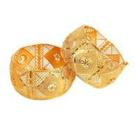 Efulgenz Gold Tone Indian Bangle Set for Women Dubai Style Bangle Set Indian Gold Tone Engraved Hinge Openable Big Broad Bangles Bracelet Indian Bridal Jewelry for Wedding Bollywood Fashion Jewelry (2