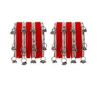 Efulgenz Indian Bangles for Women Kashmiri Bangles Bracelet Set Boho Oxidized Bracelet Metal Bangle Set Fashion Statement Wedding Bridal Jewelry for Women (44 Pcs), 10, Alloy, no gemstone