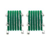Efulgenz Indian Bangles for Women Kashmiri Bangles Bracelet Set Boho Oxidized Bracelet Metal Bangle Set Fashion Statement Wedding Bridal Jewelry for Women (38 Pcs), 2-2, Alloy, no gemstone
