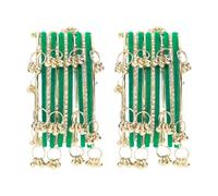 Efulgenz Indian Bangles for Women Kashmiri Bangles Bracelet Set Boho Oxidized Bracelet Metal Bangle Set Fashion Statement Bridal Wedding Jewelry for Women (26 Pcs), 10, Alloy, no gemstone