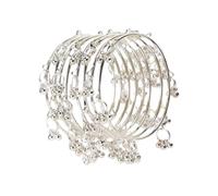 Efulgenz Indian Boho Oxidized Antique Bracelet Bangle Set Kashmiri Bangles Bracelet Set for Women Fashion Statement Wedding Jewelry for Women, 2-6, no gemstone