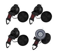 efuturetime 4 Suction Cup Hooks, Camping, Suction Cup Anchor, Extra Strong, Multifunctional Suction Cup Holder, for Roof Tent, Car, Motorhome, Outdoor, Awning, Supports up to 10 kg