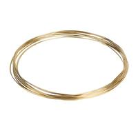 EFUTURETIME Brass Wire 2.0 mm x 10 m, Copper Wire Made of Brass, Brass Wire for Ornamental Weaving, Decorating, Modelling and Soldering, Gold