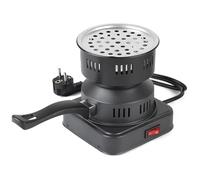 EFUTURETIME Charcoal Lighter 450-600 W for Shisha, Electric Charcoal Grill, 14 cm x 12.5 cm x 15 cm with Carry Handle and Charcoal Grid, Portable Charcoal Lighter for Camping, Cooking