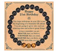 EFVISD 12th 13th 14th 15th 16th 17th 18th 21st 30th 40th 50th 60th 70th 80th 90th 100th Birthday Gifts for Him Men, Birthday Bracelet for Boys Mens Dad Son Grandson Nephew Boyfriend Brother Grandpa, 7