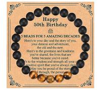 EFVISD 12th 13th 14th 15th 16th 17th 18th 21st 30th 40th 50th 60th 70th 80th 90th 100th Birthday Gifts for Him Men, Birthday Bracelet for Boys Mens Dad Son Grandson Nephew Boyfriend Brother Grandpa