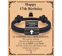 EFVISD 17th birthday gifts for boys Meaningful Christian Gift Bracelet