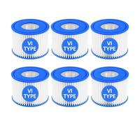 EFXILUKUV Size VI Hot Tub Filter Cartridge Replacement, Compatible With Bestway Lay-Z-Spa, Intex, Coleman SaluSpa 90352E 58323(6PCS)