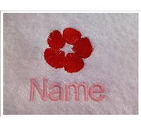 EFY Face Cloth, Hand Towel, Bath Towel or Bath Sheet Personalised with POPPY logo and name of your choice (Hand Towel 50x90cm)