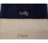 EFY OPULENCE Novelty Face Cloth Gift Set Arse Face Fanny Balls His Hers Nan Mrs Mr Gran (Duck Blue/White, Willy/Face)