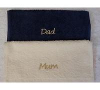 EFY OPULENCE Novelty Face Cloth Gift Set Arse Face Fanny Balls His Hers Nan Mrs Mr Gran (Mink/Cream, Mum/Dad)