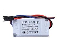 EFZRZYJ LED Power Supply, 1W-24W 240-280mA Driver Adapter with SM or DC Plug, AC90-265V Lighting for LED Panel Light Downlight(SM 8-12W)