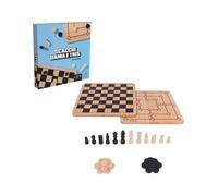 EG CLASSICS - Checkers, Chess & Tris In Wood