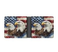 Eg-gles with U.S. Flag Custom Bifold Wallet for Men Women | Stylish RFID Blocking Front Pocket Wallets with Card Slots Ideal Gifts
