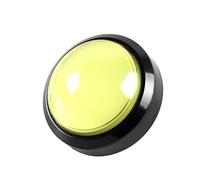 EG STARTS 4 Inch 100mm Big Dome 12V LED Illuminated Push Buttons With Microswitch For Arcade Machine Video Games Parts (Yellow)