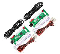 EG STARTS Arcade 2 Player Zero Delay USB Encoder to PC Games Controller Arcade Joystick Buttons for PC, MAME, Raspberry Pi, Arcade1Up - 3X Red Power Outputs (5Pin + Sanwa Style)