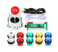 EG STARTS Arcade Buttons 1 Player DIY Kit Joystick 5V LED Arcade Button for Arcade Stick PC Games Mame Raspberry pi