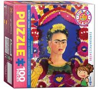 EG61005425 - Eurographics Puzzle 100 Pc - Frida Self Portrait Frame