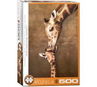 EG65000301 - Eurographics Puzzle 500 Pc - Giraffe Mother's Kiss
