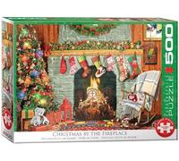 EG65005502 - Eurographics Puzzle 500 Pc - Christmas by the Fireplace