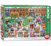 EG65005503 - Eurographics Puzzle 500 Pc - Downtown Holiday Festival