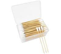 Egaageoi 6 Inch Ear Swabs for Dogs - 200 Pcs Large Cotton Swabs for Dogs’ Ears - Gentle Cleaning, Extra-Absorbent Tips, Durable Bamboo Stick - Perfect for Vets, Groomers, and Pet Owners