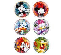 Egan Disney Forever & Ever Set of 6 Mixed Dessert Plates 19 cm - Premium Porcelain Plates