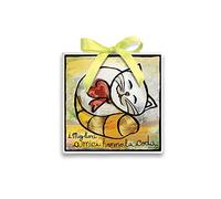 Egan formella, Ceramic, Ivory, Small