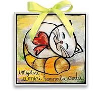 Egan formella, Ceramic, Ivory, Small