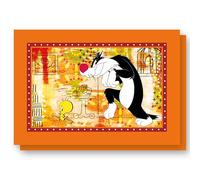 Egan Set of 2 Tweety & Silvestro Cotton Placemats, 45 x 30 cm