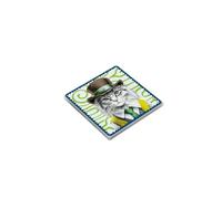 Egan Set of 5 Human Essence Cat Independence Coasters