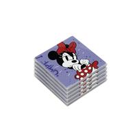 Egan Set of 5 Minnie Mouse I Am Purple Coasters