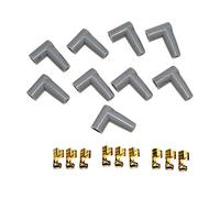 eGang Auto New Ignition (HEI) Distributor End Spark Plug Wire Terminals Rubber Boots & Stainless Steel Ends with 8 MM Plug Wire