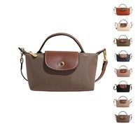 eganten Mini Colour Block Shoulder Bag for Women, Square Handbag in Solid Colour with Adjustable Strap, Shoulder Bag (Grey, One Size)