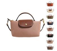 eganten Mini Colour Block Shoulder Bag for Women, Square Handbag in Solid Colour with Adjustable Strap, Shoulder Bag (Pink, One Size)