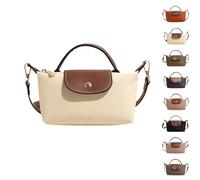 eganten Mini Colour Block Shoulder Bag for Women, Square Handbag in Solid Colour with Adjustable Strap, Shoulder Bag (Beige, One Size)