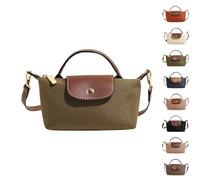 eganten Mini Colour Block Shoulder Bag for Women, Square Handbag in Solid Colour with Adjustable Strap, Shoulder Bag (Green, One Size)