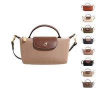 eganten Mini Shoulder Bag in Colour Block Look for Women, Square Handbag in Solid Colour with Adjustable Strap, Shoulder Bag (Khaki, One Size)