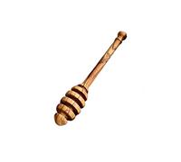 ege'deneve.com Olive Wood Honey Dipper, 2-Piece Set, Klassisch Brown, Smooth Surface, Anti-Bacterial, Stain & Water Resistant